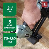Metabo HPT Agrafeuse de sol à couronne ¼ " 18 gauge | Metabo HPT N4004AB N4004AB