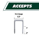 Metabo HPT 2 Inch 15.5 Gauge 1/2 Inch Crown Flooring Stapler N5010AB