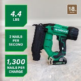 Metabo HPT Cloueuse à agrafes compacte 18‑gauge brushless MultiVolt™ 18V (1x2.0Ah) NT1850DFT