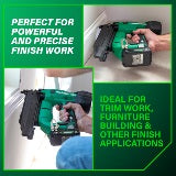 Metabo HPT Cloueuse à agrafes compacte 18‑gauge brushless MultiVolt™ 18V (1x2.0Ah) NT1850DFT
