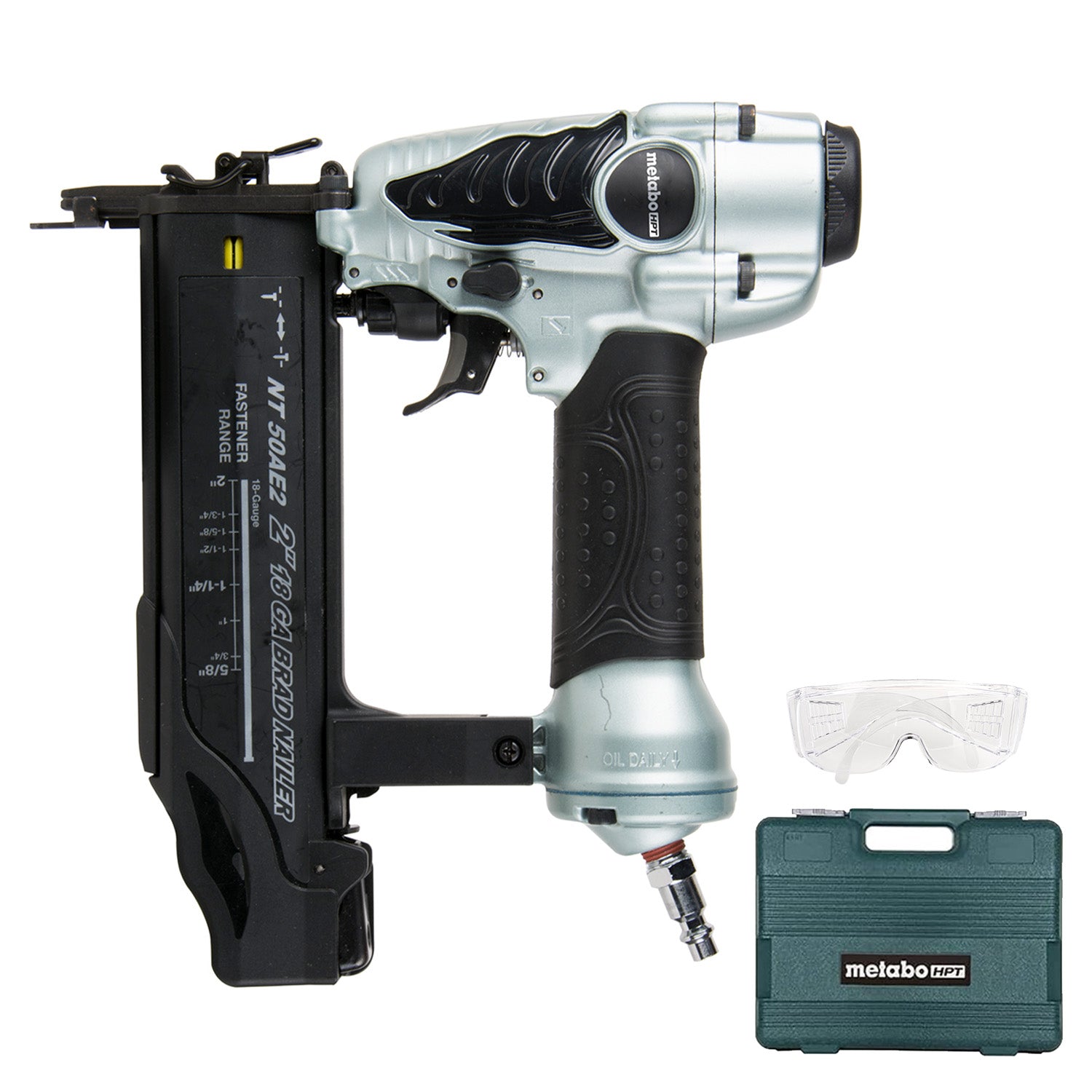Metabo HPT Cloueuse à clous de finition 18 gauge 2 pouces | Metabo HPT NT50AE2 NT50AE2