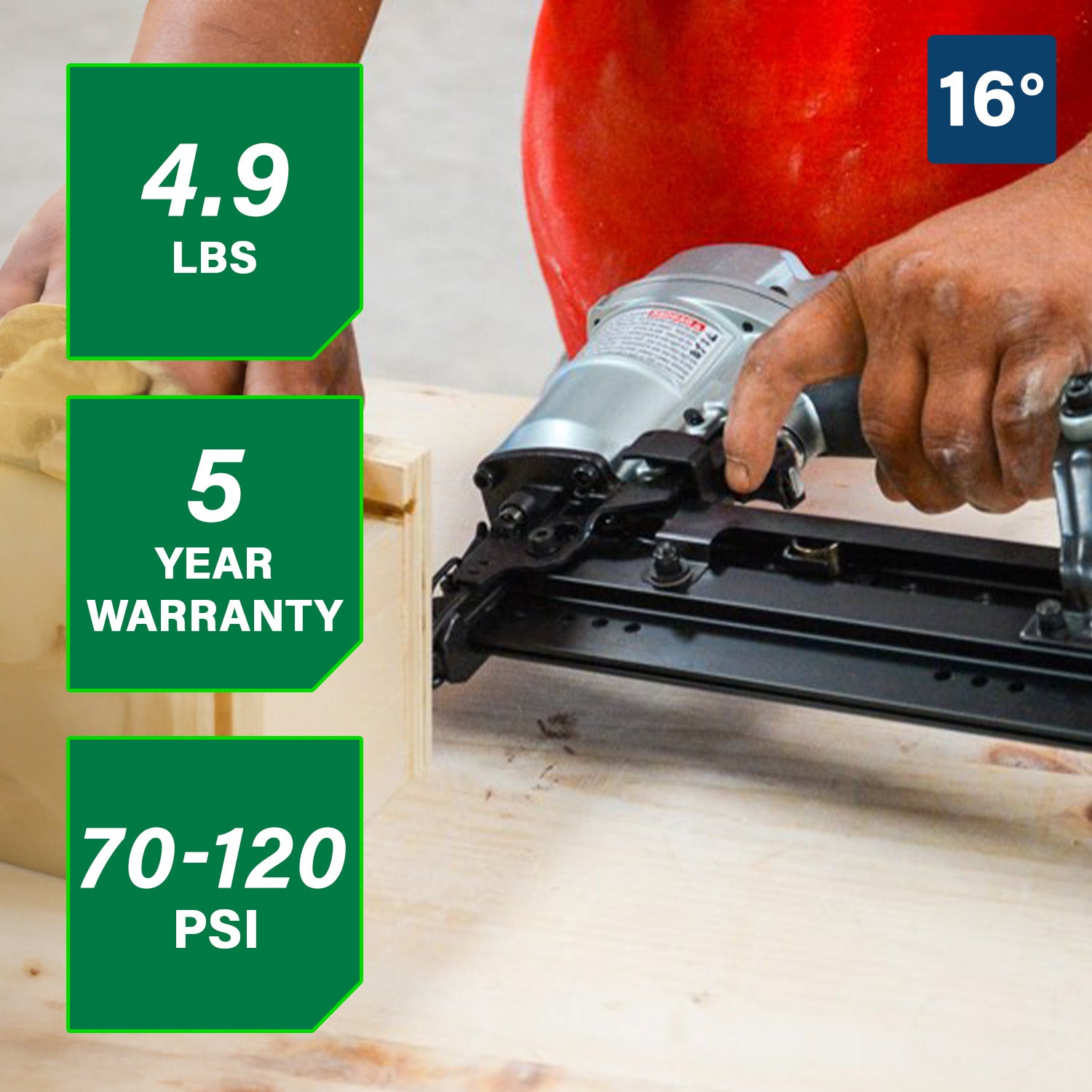 Metabo HPT 2-1/2 Inch 16 Gauge Pro Finish Nailer NT65A5