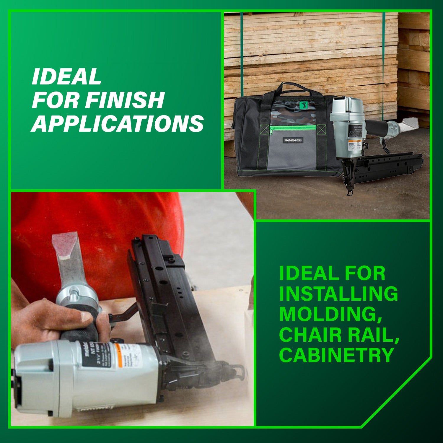 Metabo HPT 2-1/2 Inch 16 Gauge Pro Finish Nailer NT65A5