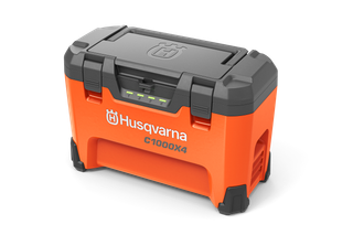 Husqvarna 40-C1000X4 Portable Four-Bay High-Power Battery Charger 970704803