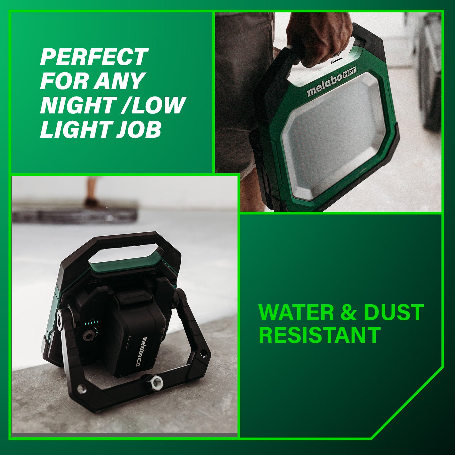 Metabo HPT Lampe de travail LED 10 000 lumens sans fil 18 V MultiVolt (corps d'outil uniquement) | Metabo HPT UB18DDQ4 UB18DDQ4