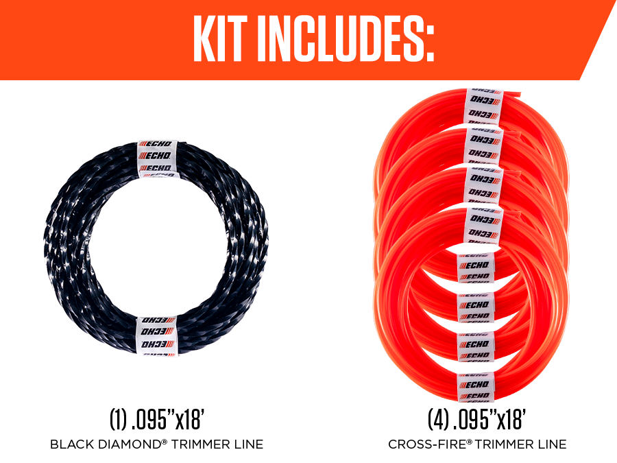 Echo Pack de 5 lignes de coupe pré-coupées 102152955