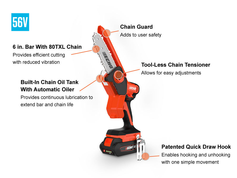 Echo 56V 6 in. Handheld Pruning Saw - Bare Tool DHS-3006BT