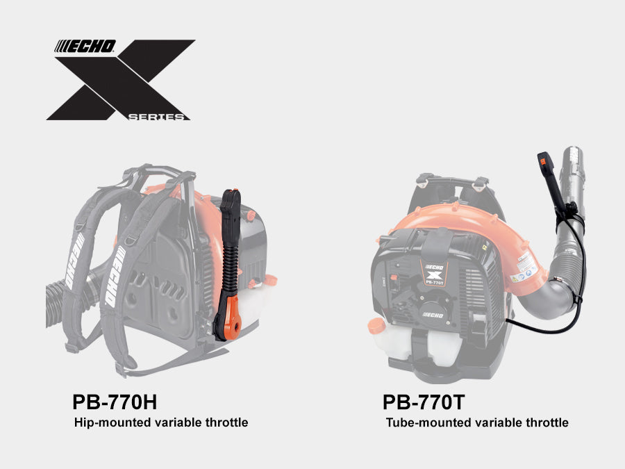 Echo 63.3 cc X Series 756 CFM Backpack Blower with Hip-Mounted Throttle PB-770H
