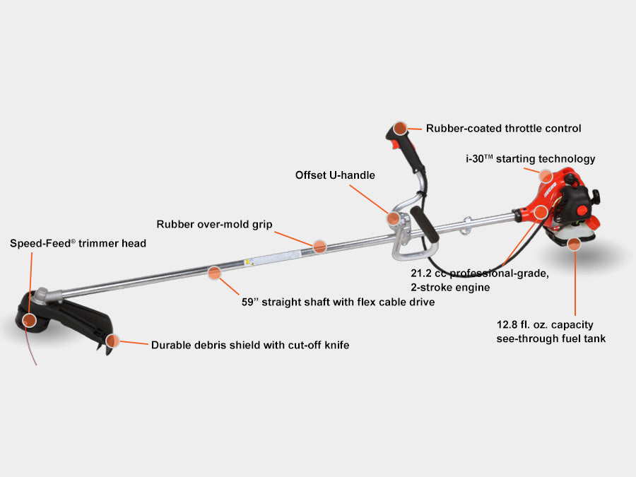 Echo 21.2 cc U-Handle Brushcutter SRM-225U