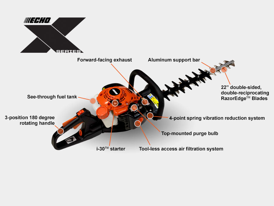 Echo 21.2 cc X Series 22 in. Hedge Trimmer HC-2210