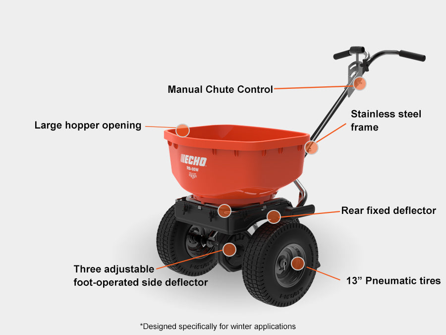 Echo 85 lb. Winter Salt Broadcast Spreader RB-85W