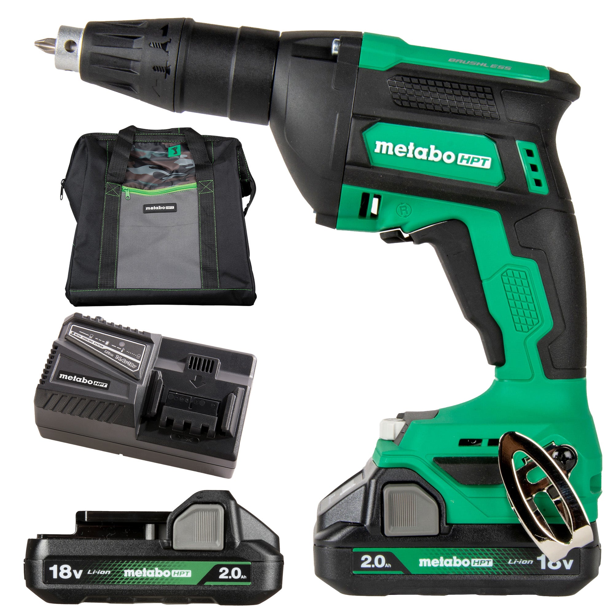 Metabo Kit de visseuse à plaque de plâtre sans fil 18 V MultiVolt™ | Metabo HPT W18DAQA W18DAQA