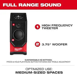 Milwaukee Enceinte de chantier M18™ Bluetooth® 2954-20