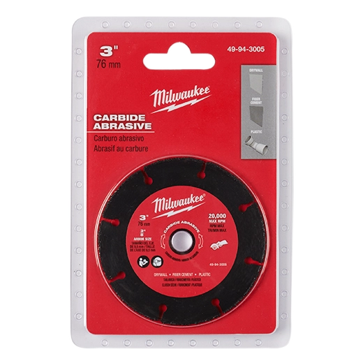 Milwaukee Lame abrasive en carbure 3" 49-94-3005