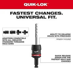 Milwaukee Ensemble d'arbre à 5 pièces 7/16" QUIK-LOK™ 49-56-7555