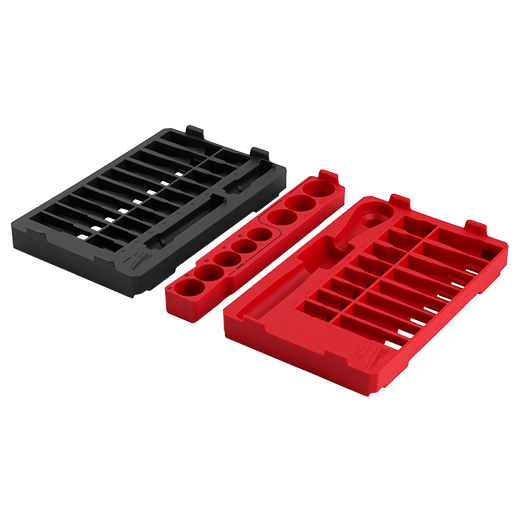 Milwaukee Ensemble de 47 pièces à cliquet et douilles SAE & métriques 1/2" Drive avec plateaux PACKOUT™ 48-22-9487T