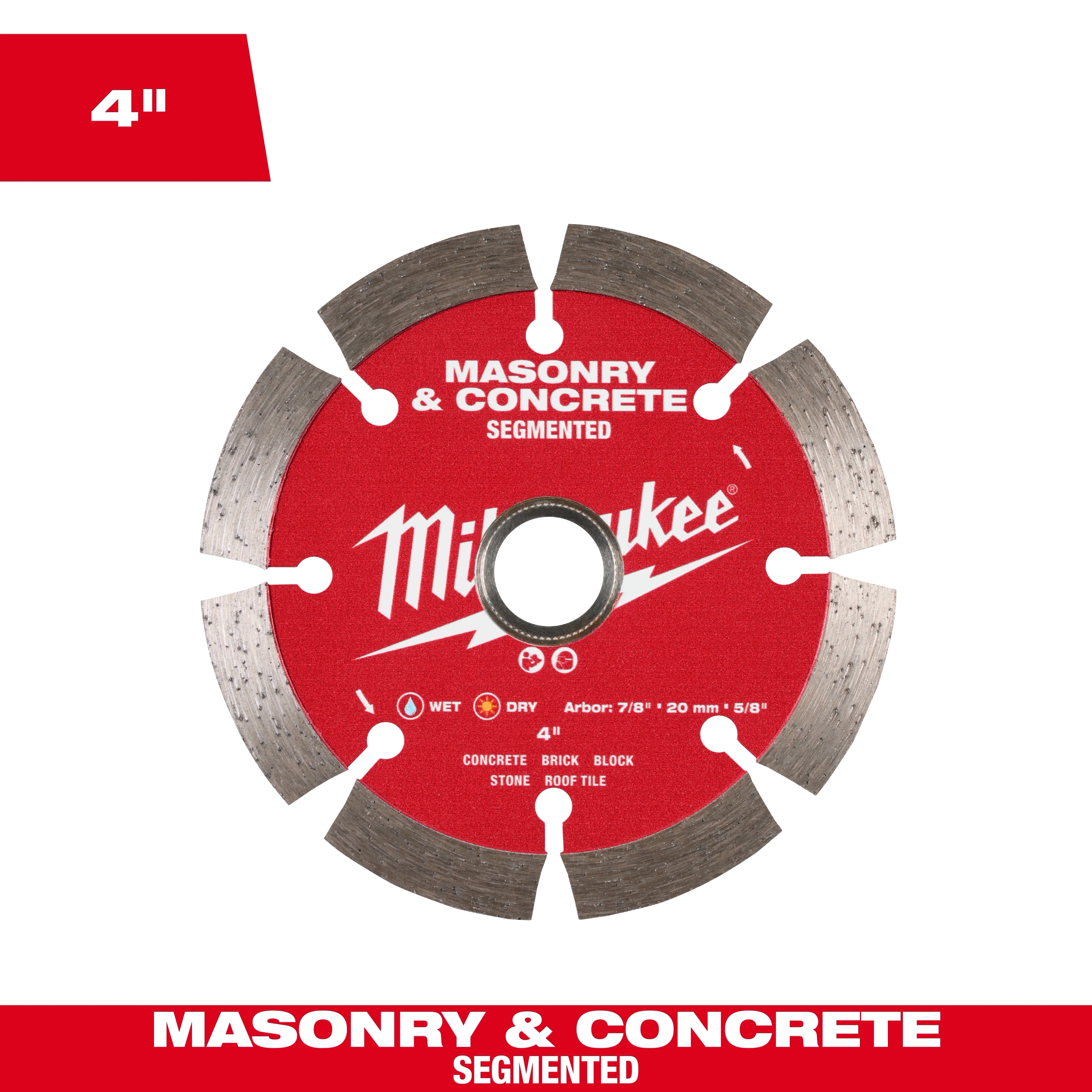 Milwaukee Lame diamant segmentée pour maçonnerie et béton 49-93-9304