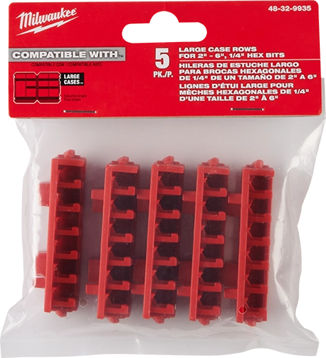 Milwaukee Rangées de grand boîtier pour accessoires de perceuse à chocs 5PK 48-32-9935