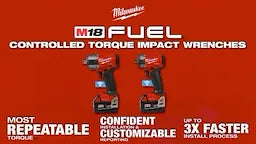 Milwaukee M18 FUEL™ 1/2" Clé à chocs compacte à couple contrôlé avec TORQUE‑SENSE™ 3061-20