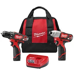 Milwaukee Kit combo sans fil 2 outils M12™ 2494-22
