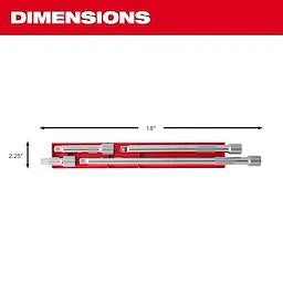 Milwaukee Ensemble d'extensions d'entraînement 1/2" 4 pièces 48-22-9342