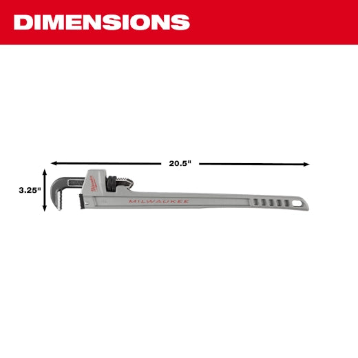 Milwaukee Clé à pipe en aluminium 14L avec poignée POWERLENGTH™ 48-22-7215