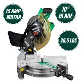 Metabo HPT 10 Inch Compound Miter Saw with Laser Marker C10FCH2S