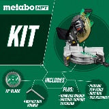 Metabo HPT Scie à onglet compound de 10 pouces avec marqueur laser | Metabo HPT C10FCH2S C10FCH2S
