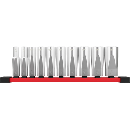 Milwaukee Ensemble de 10 douilles profondes SAE 3/8" avec côtés FOUR FLAT™ 48-22-9405