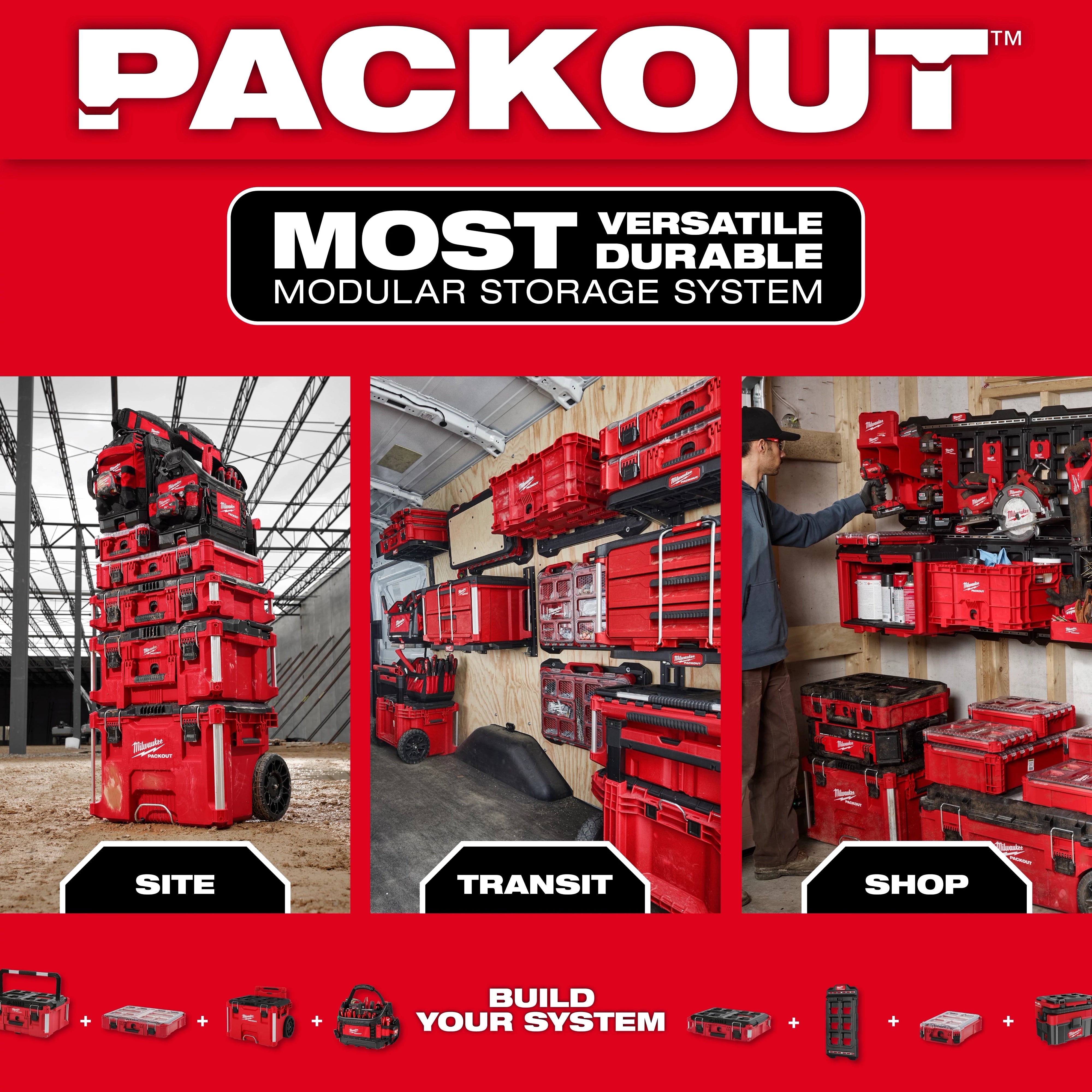 Milwaukee Accessoire Plateau Boîte à Outils PACKOUT™ 48-22-8605