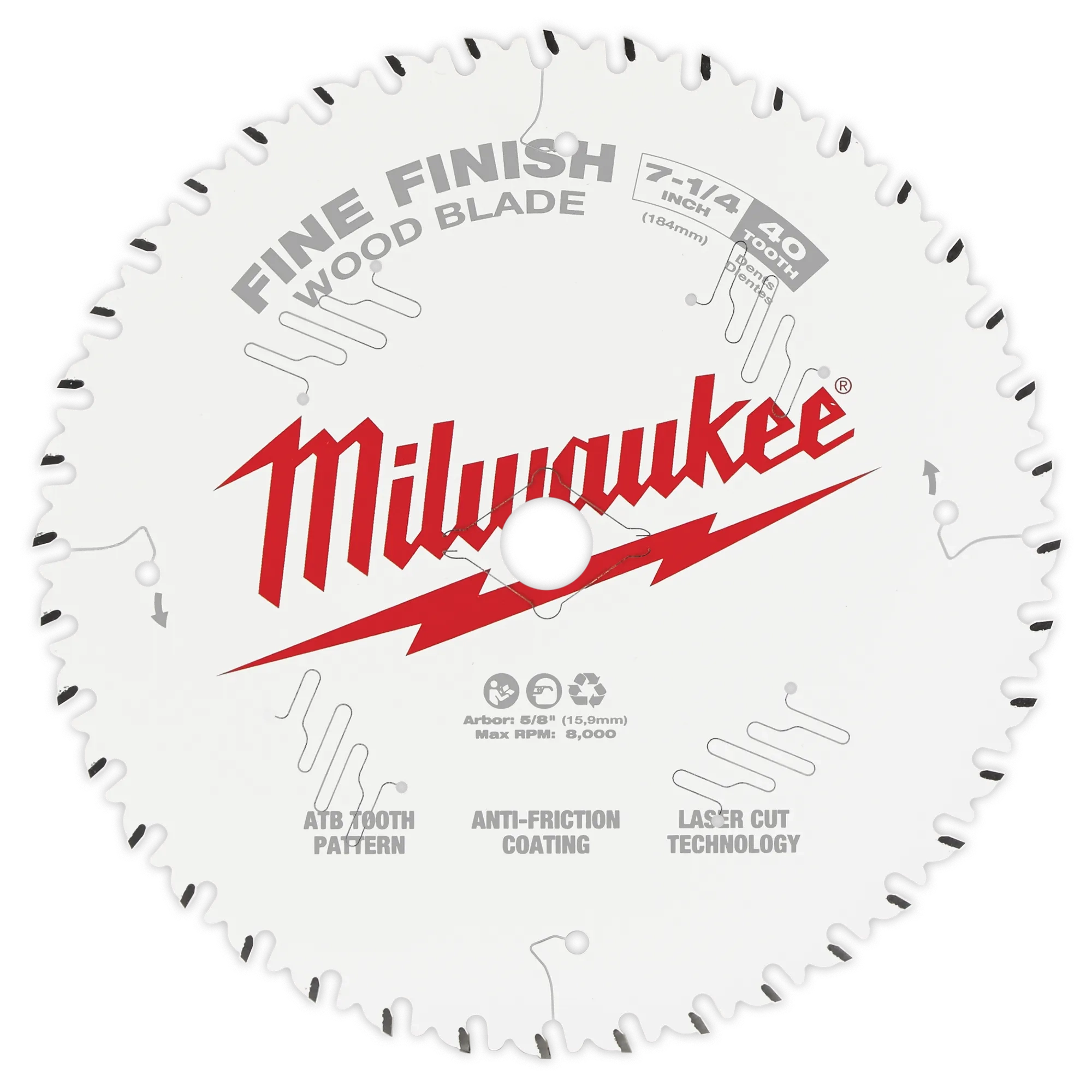 Milwaukee Lames de scie circulaire à finition fine 48-40-1028