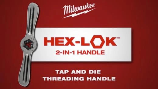 Milwaukee Ensemble PACKOUT™ de 38 pièces SAE tarauds et matrices avec poignée Hex-LOK™ 2-en-1 49-22-5604