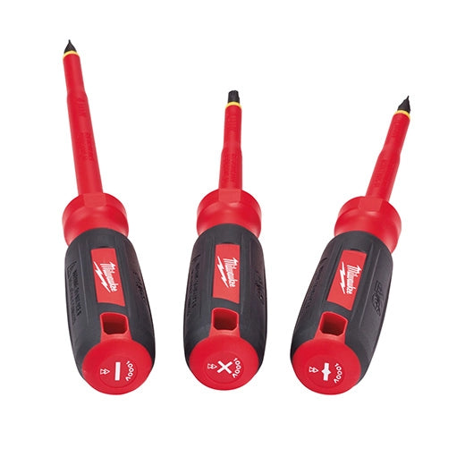 Milwaukee Set de 3 tournevis isolés 1000 V 48-22-2202