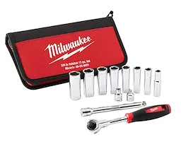 Milwaukee Ensemble de douilles métriques 12 pièces 3/8" drive 48-22-9001