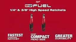 Milwaukee Cliquet haute vitesse 1/4" M12 FUEL™ 2566-20