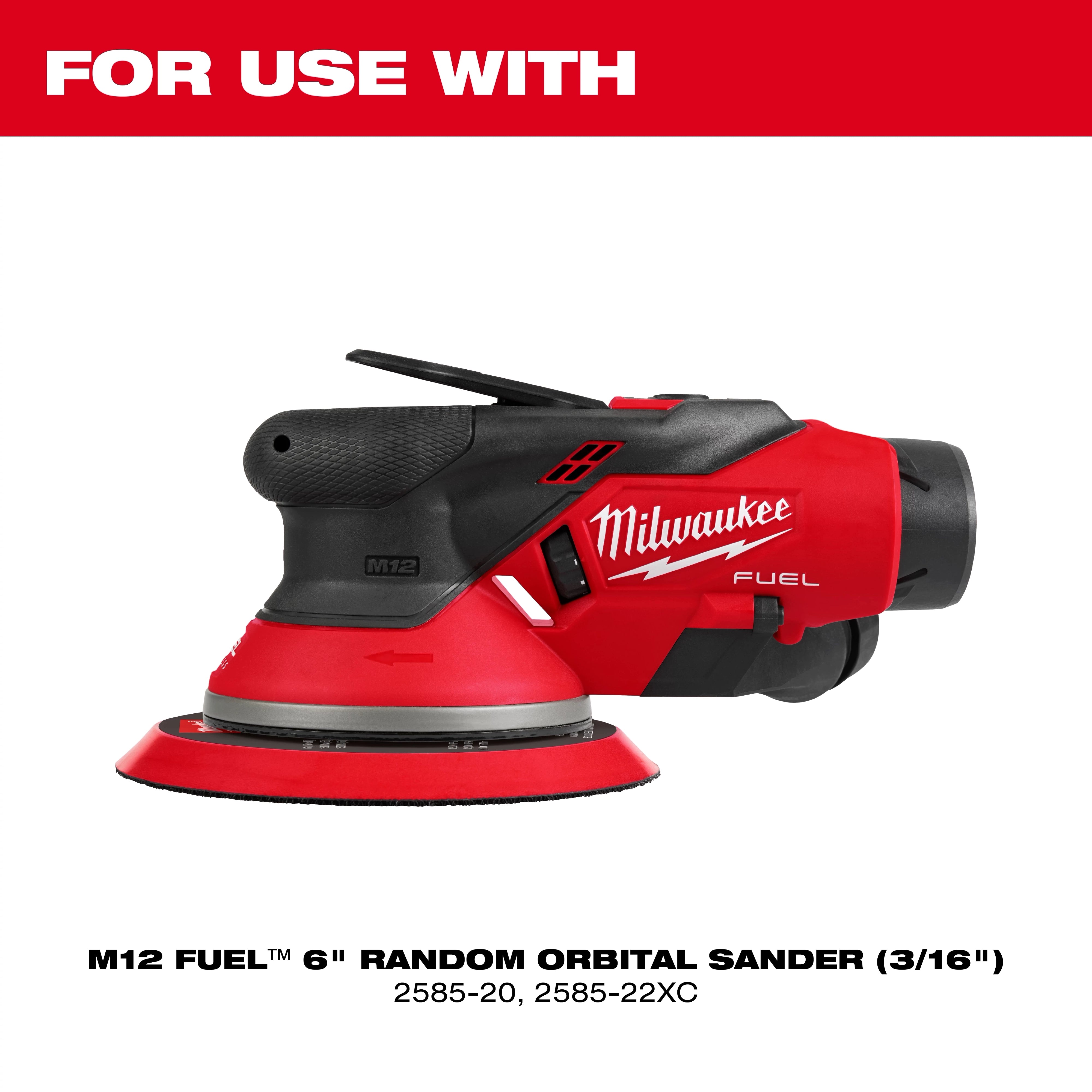 Milwaukee Patron de support ferme 6" pour ponceuse orbitale aléatoire 49-36-2586
