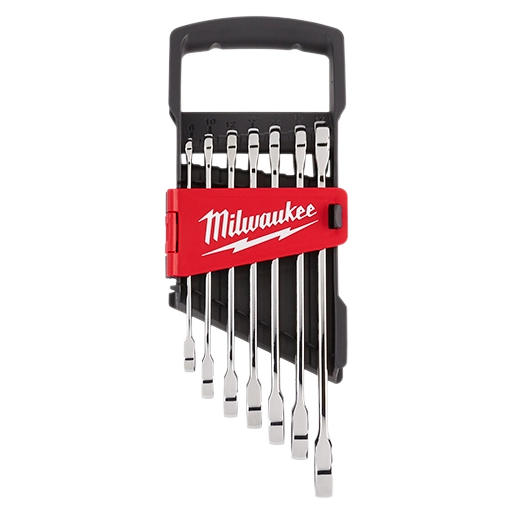 Milwaukee Set de clés combinées à cliquet 7 pièces - Métrique 48-22-9506