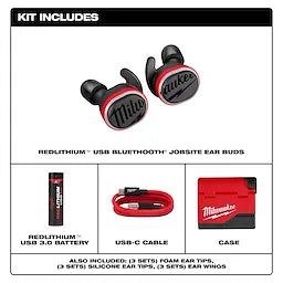Milwaukee Écouteurs de chantier REDLITHIUM™ USB Bluetooth® 2191-21