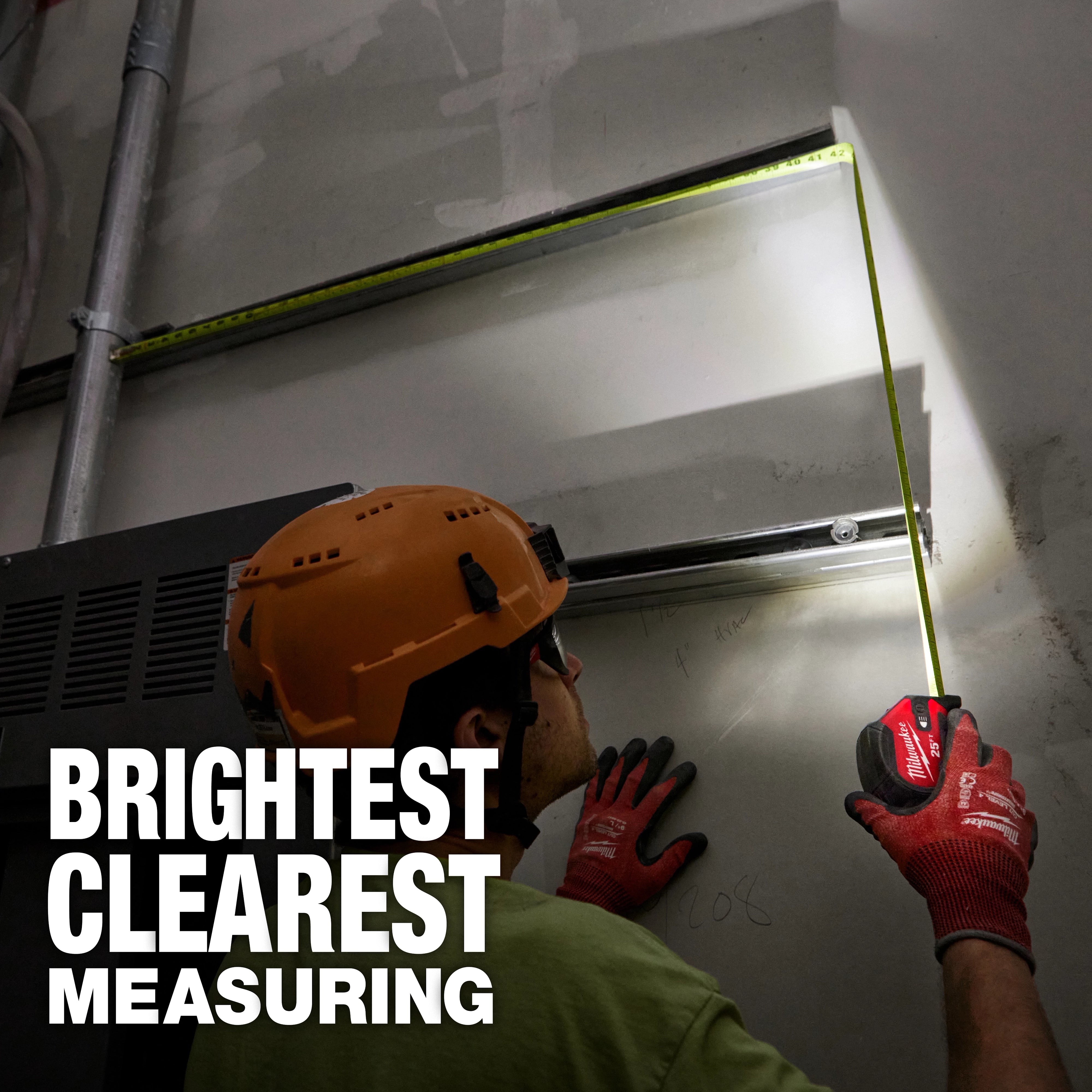 Milwaukee 25ft Magnetic Tape Measure w/ Rechargeable 100L Light 48-22-0428