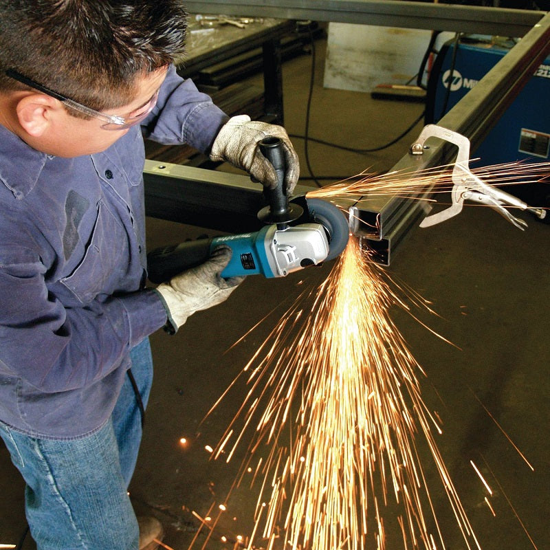 Makita 5" Angle Grinder w/SJS,Electric Brake & Trigger Switch AC/DC GA5020Y