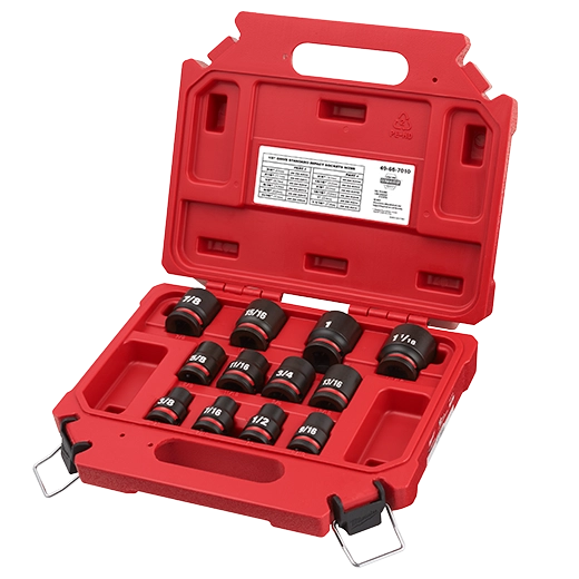 Milwaukee Kit de douilles 6 points SAE standard 1/2" Drive 12 pièces SHOCKWAVE Impact Duty™ 49-66-7010