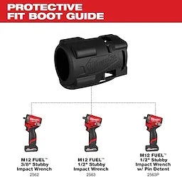 Milwaukee M12 FUEL™ Stubby Impact Wrench Protective Boot 49-16-2562