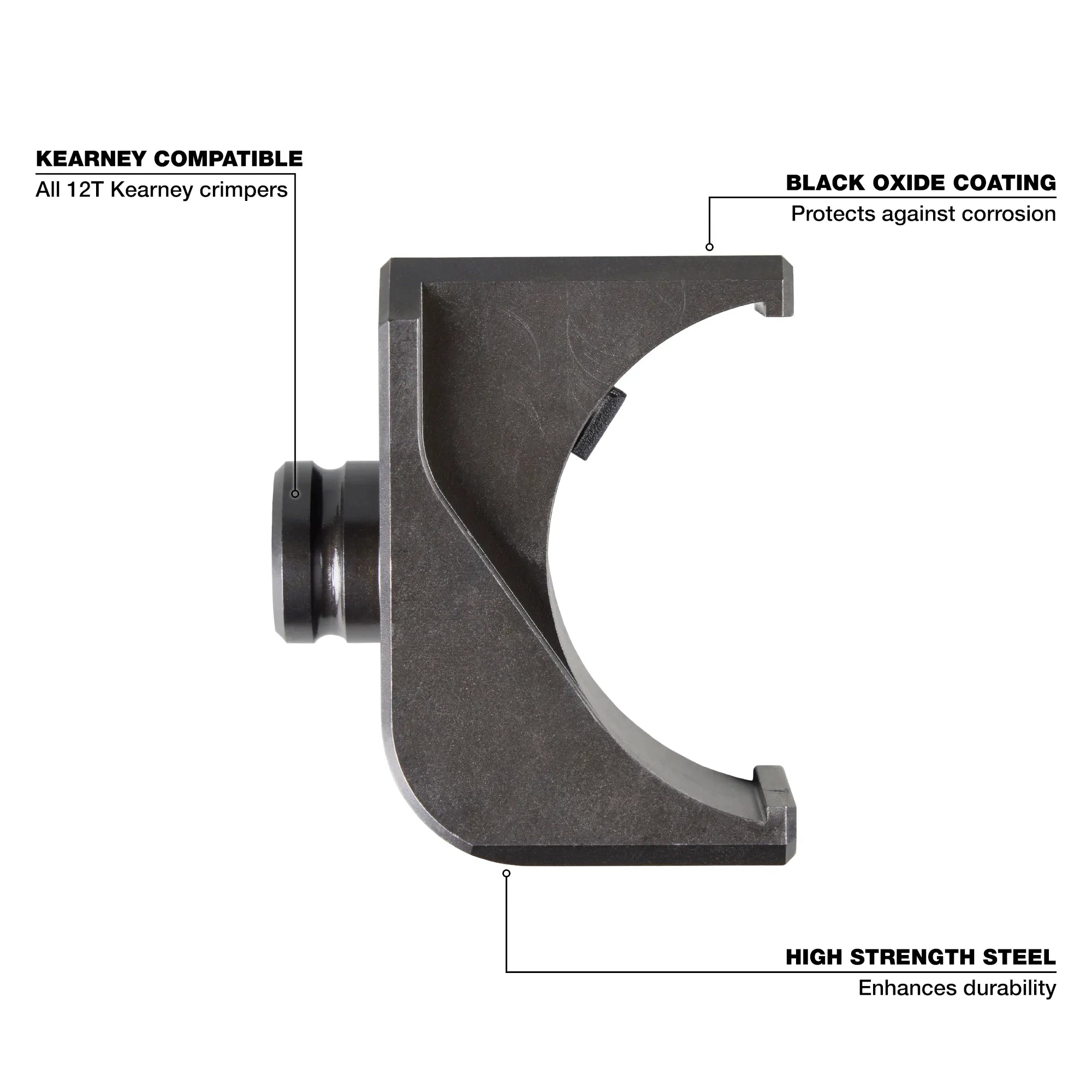 Milwaukee Adaptateur Kearney vers U-Die pour sertisseuses Kearney 12T 49-12-KUAD