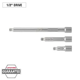 Milwaukee Ensemble de 3 pièces d'Extension à Bascule 1/2" Drive 48-22-9352
