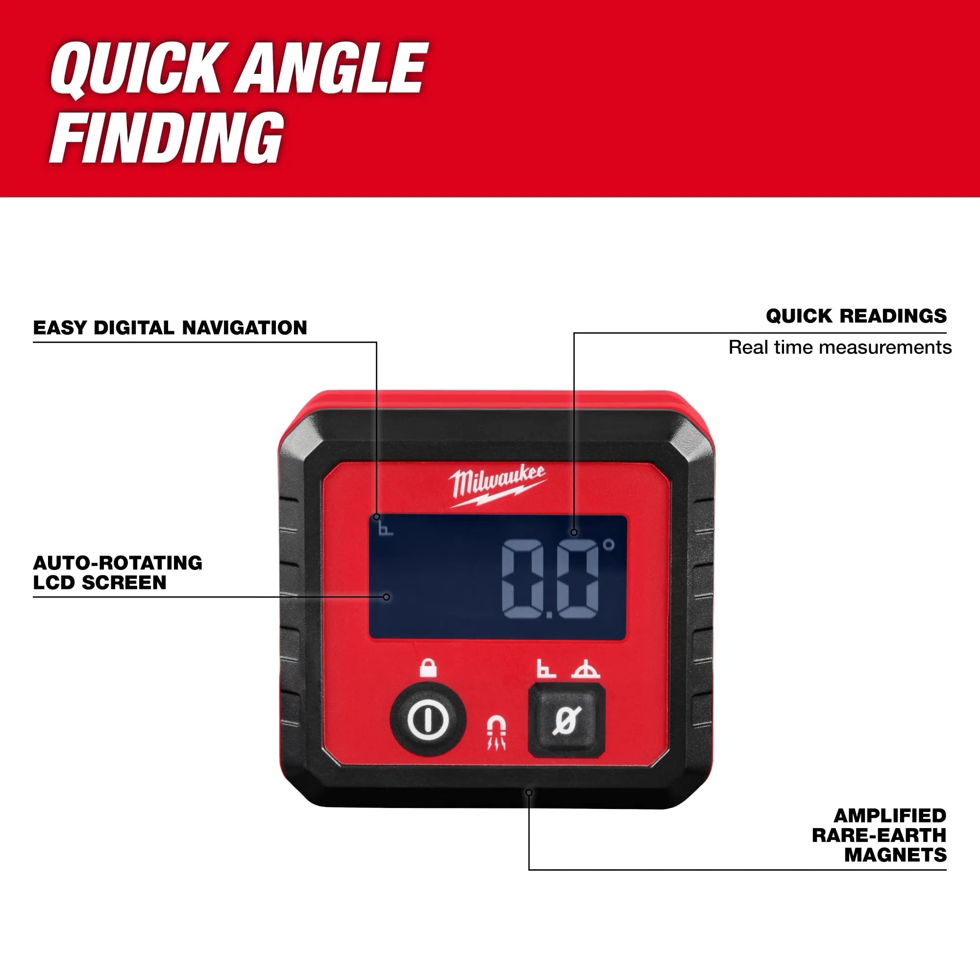 Milwaukee Digital Angle Gauge 48-22-5602