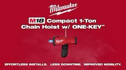 Milwaukee Palonnier à chaîne compact 1 tonne M18™ avec ONE-KEY™ 2983-22HD