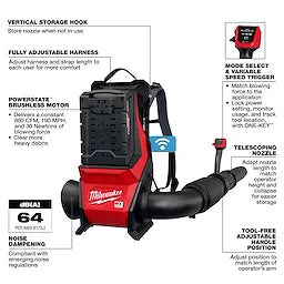 Milwaukee Kit de souffleur à dos MX FUEL™ MXF600-2HD