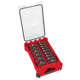 Milwaukee SHOCKWAVE Impact Duty™ Socket 1/2” Dr 15PC SAE PACKOUT Set 49-66-6802