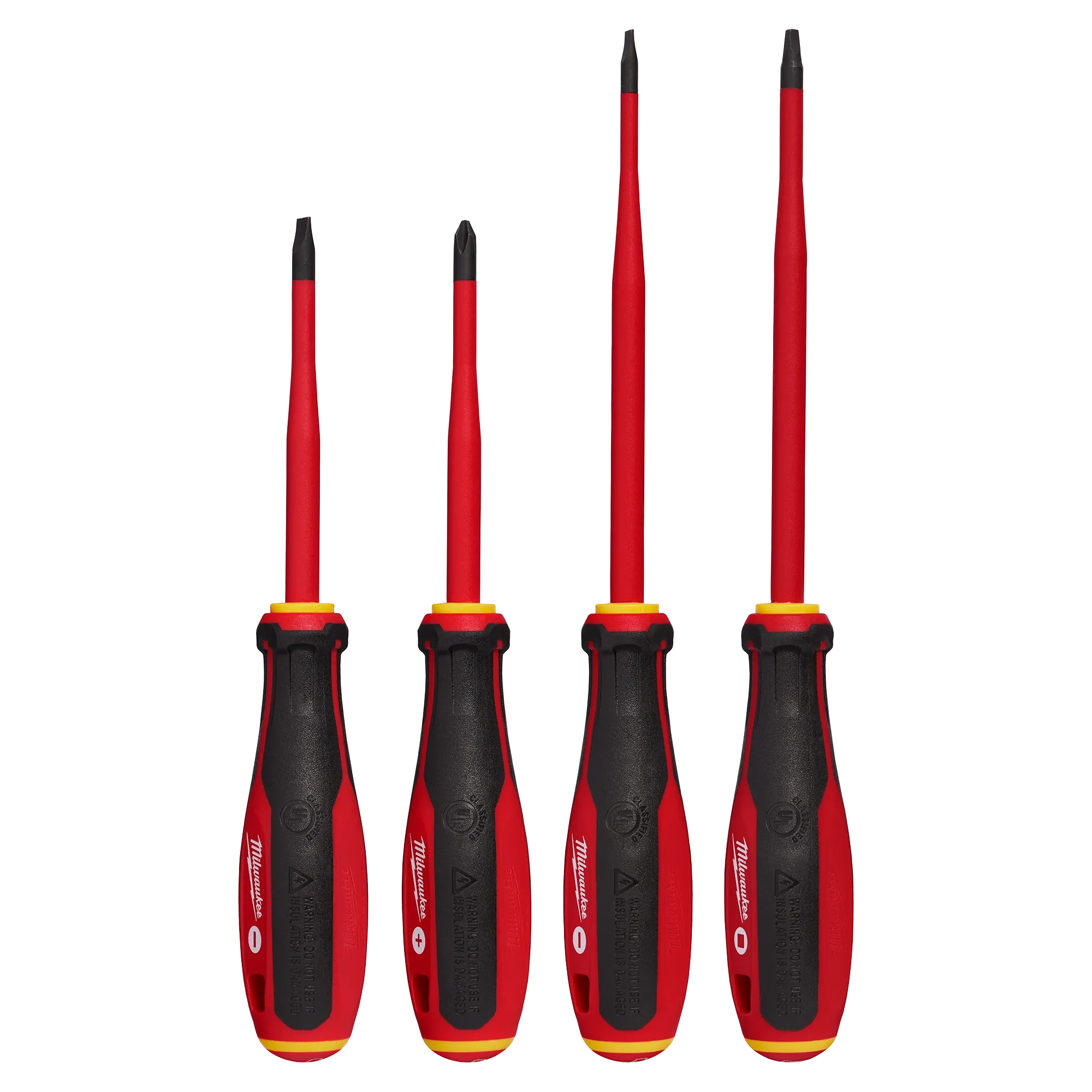 Milwaukee 4pc 1000V Insulated Slim Tip Screwdriver Set 48-22-2219
