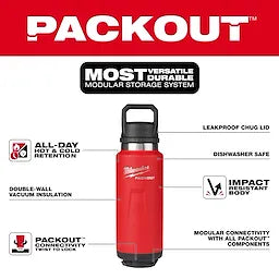 Milwaukee PACKOUT™ 36oz Insulated Bottle with Chug Lid 48-22-8397R